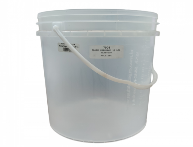 BALDE GRADUADO 15 LTS PLASTICO
