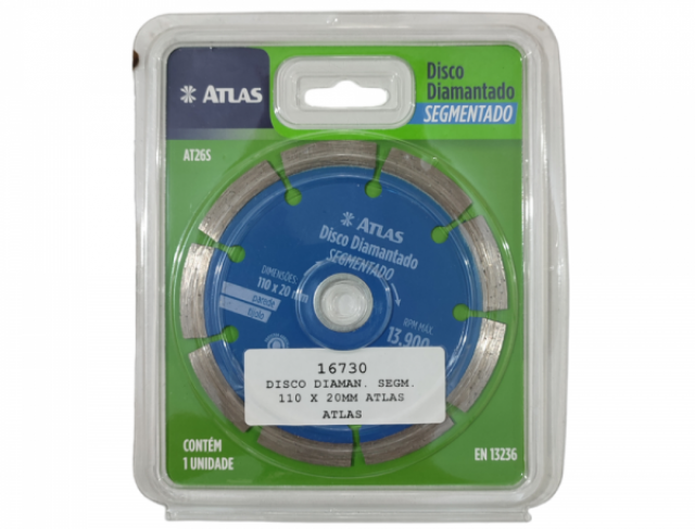 DISCO DIAMAN. SEGM. 110 X 20MM ATLAS