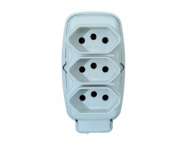 TOMADA BARRA TRIPLA 2P+T 20A