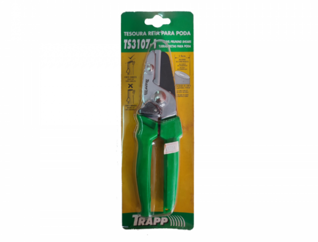 TESOURA P/ JARDIM RETA 20,5CM -TRAPP