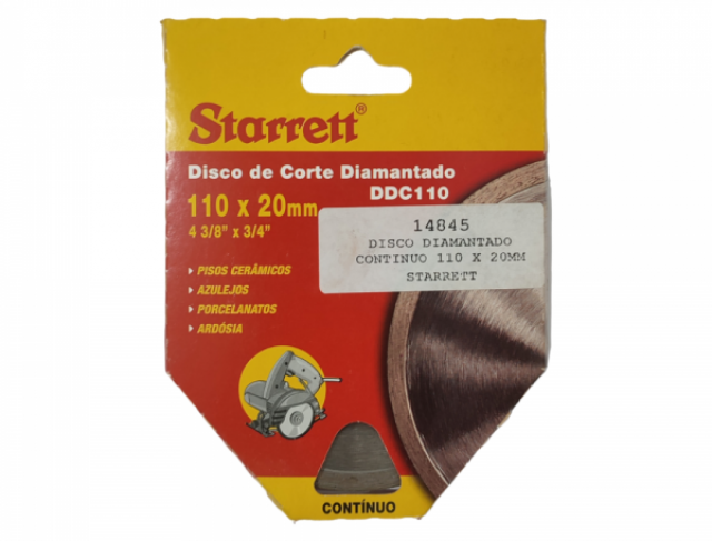 DISCO DIAMANTADO CONTINUO 110 X 20MM STARRET