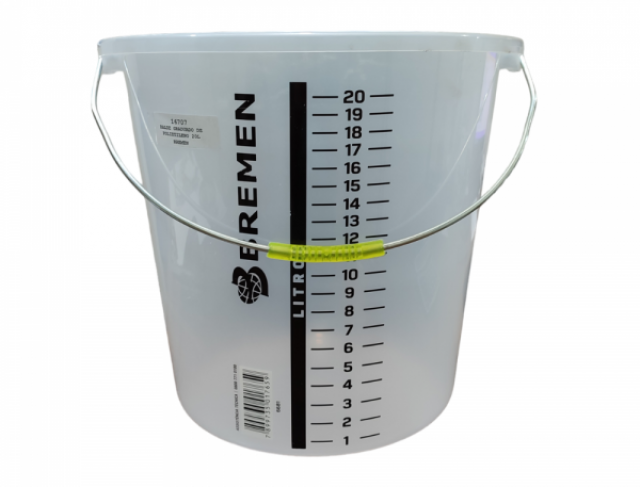 BALDE GRADUADO DE POLIETILENO 20L -BREMEN