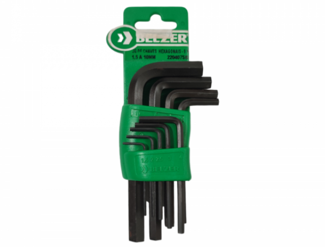 JOGO DE CHAVE ALLEN 9 PEÇAS 1.5MM X 10MM
