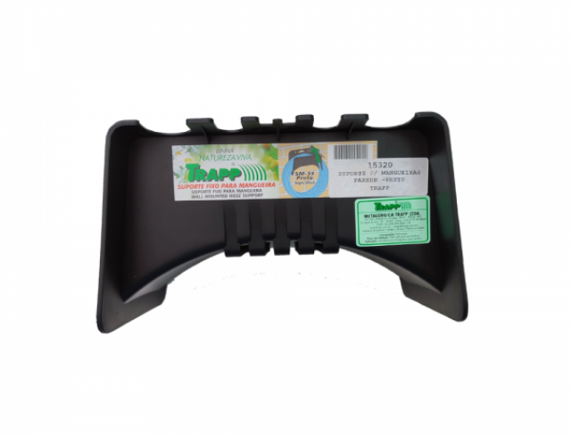 SUPORTE P/ MANGUEIRAS PAREDE - PRETO