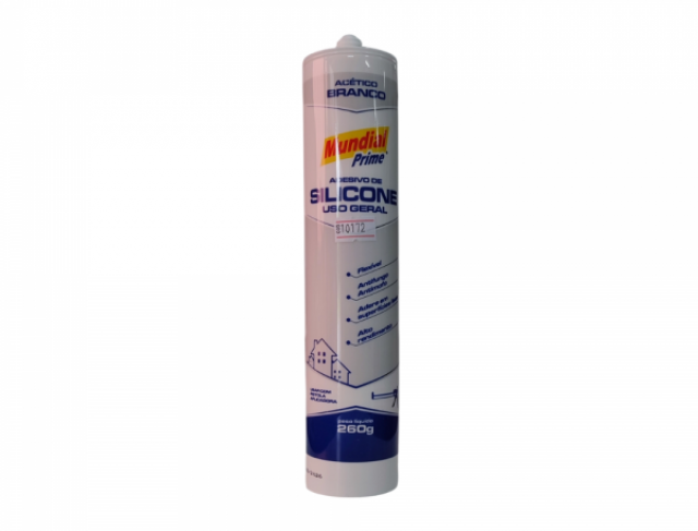 COLA SILICONE BRANCO 260G MUNDIAL PRIME