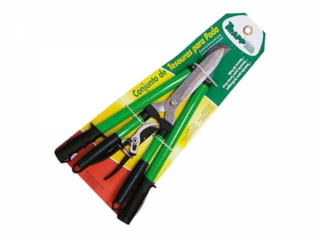 TESOURA CUNJUNTO P/ PODA 3 PEÇAS