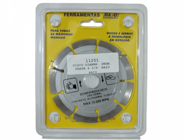 DISCO DIAMAN. SEGM. PRATA 4.3/8