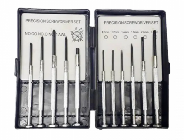 jogo de chaves para relojoeiro com 11 peças