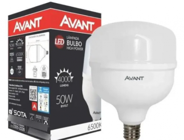 LAMPADA DE LED BULBO 50 W E27 6500K