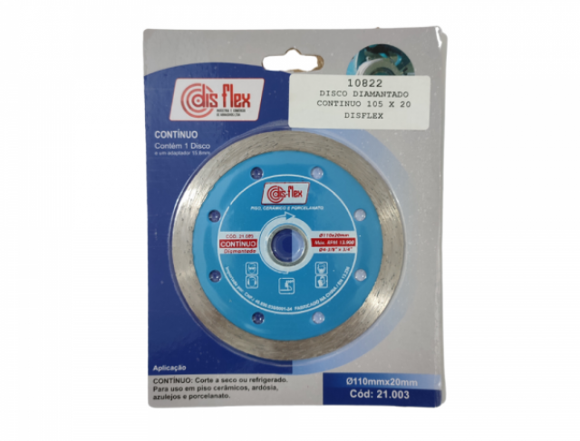 DISCO DIAMANTADO CONTINUO 105 X 20 (DISFLEX)
