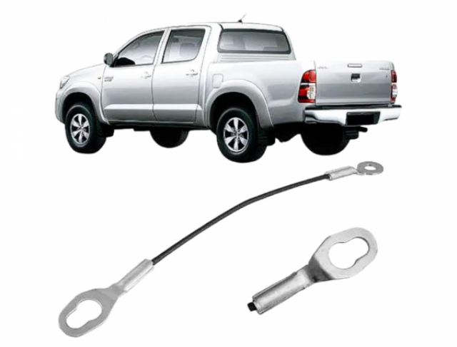 cabo de aço tampa traseira hilux pitbull 2005... esquerda e direita