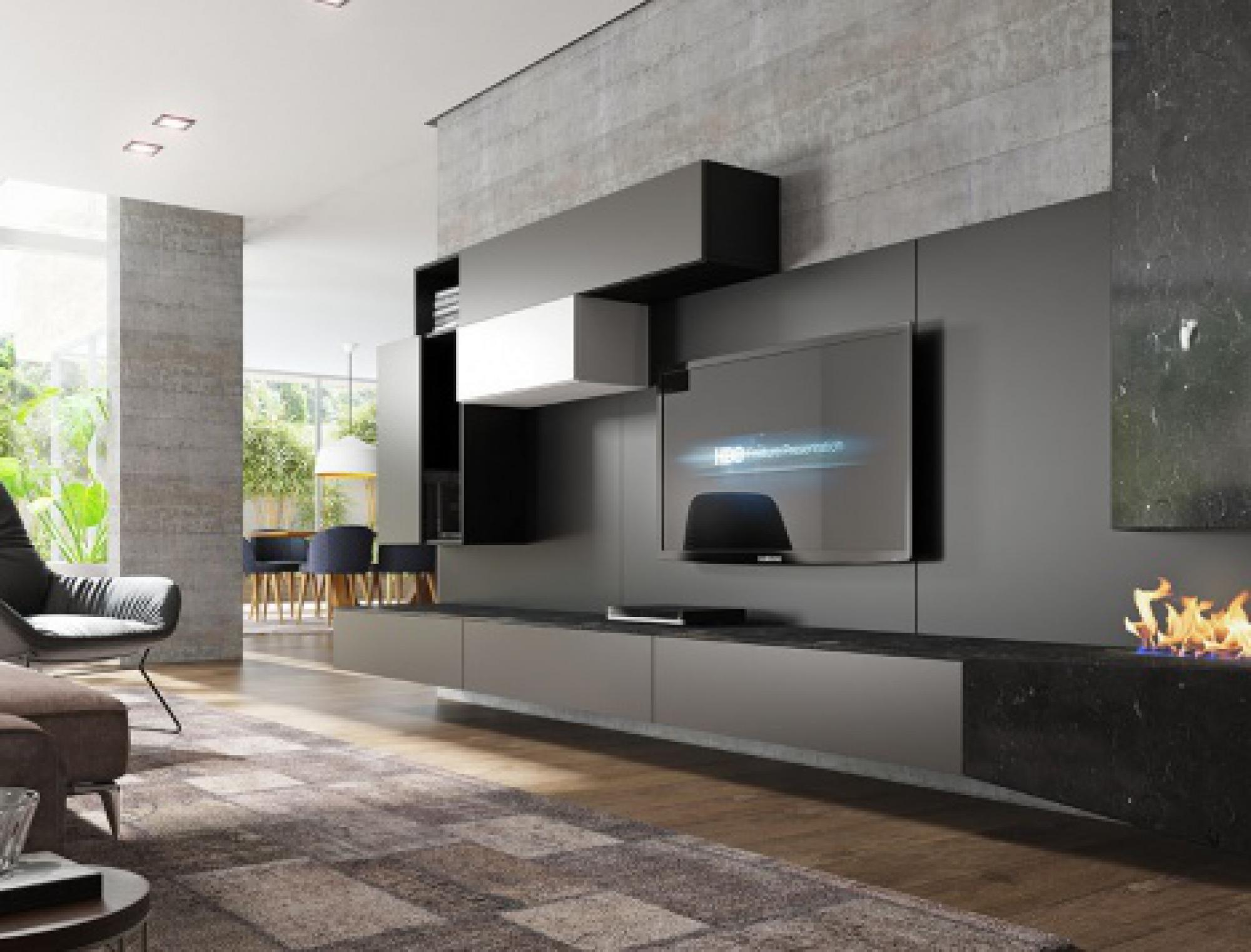 Home theater Branco e Preto